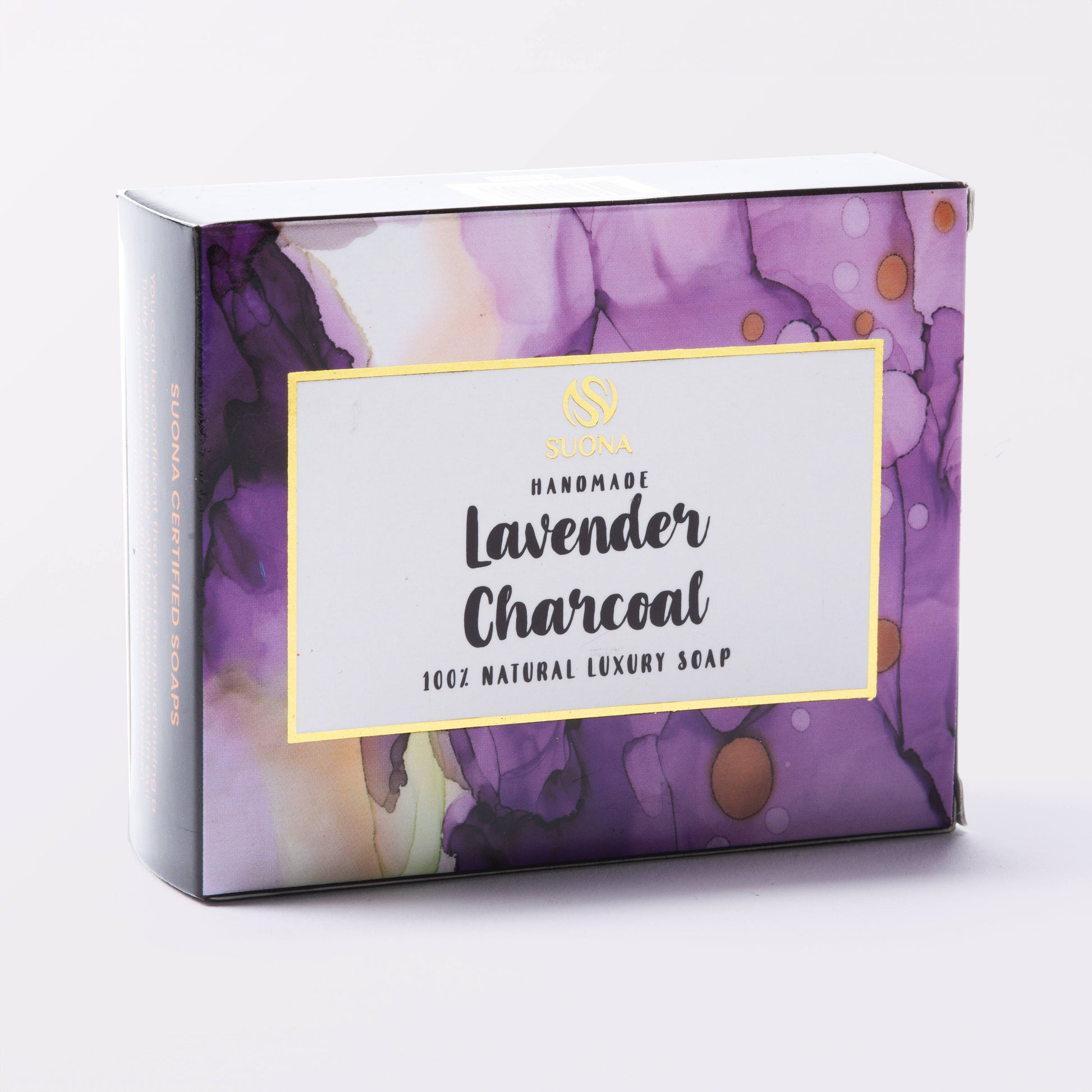 Lavender Charcoal Soap, Luxury Charcoal Soap, Lavender Soap,  Natural Luxury Lavender Soap